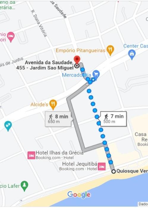 Apartamento No Guaruja - 500M Da Praia Da Enseada المظهر الخارجي الصورة